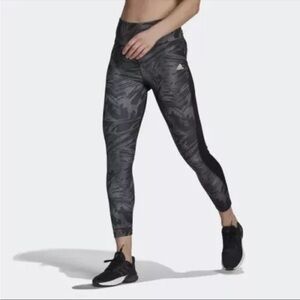 Adidas Women's Black Patterned Leggings